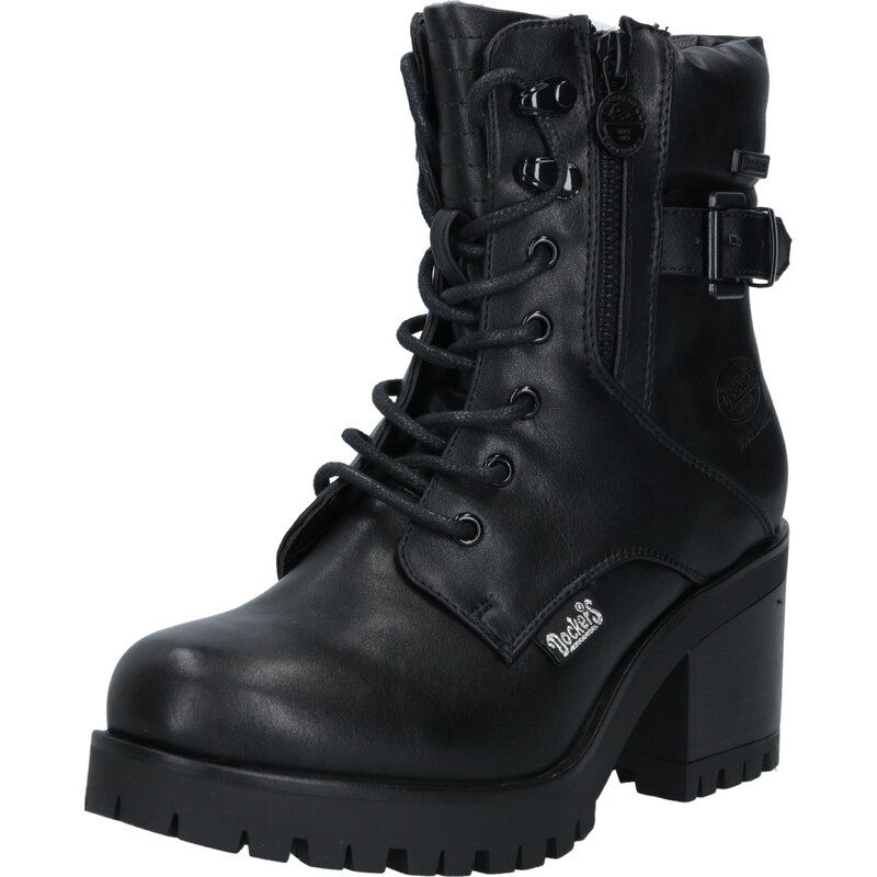 Dockers by Gerli Šnurovacie členkové čižmy čierna 19521887