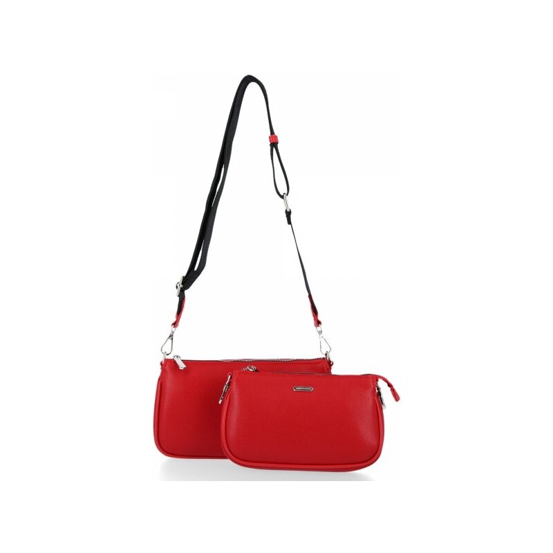 Dámska kabelka univerzálna David Jones červená CM5830 27613078