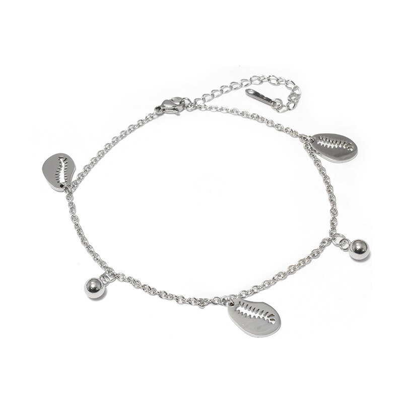 BEMI Design Dámsky náramok na nohu z chirurgickej ocele mušle S1034040 18705796