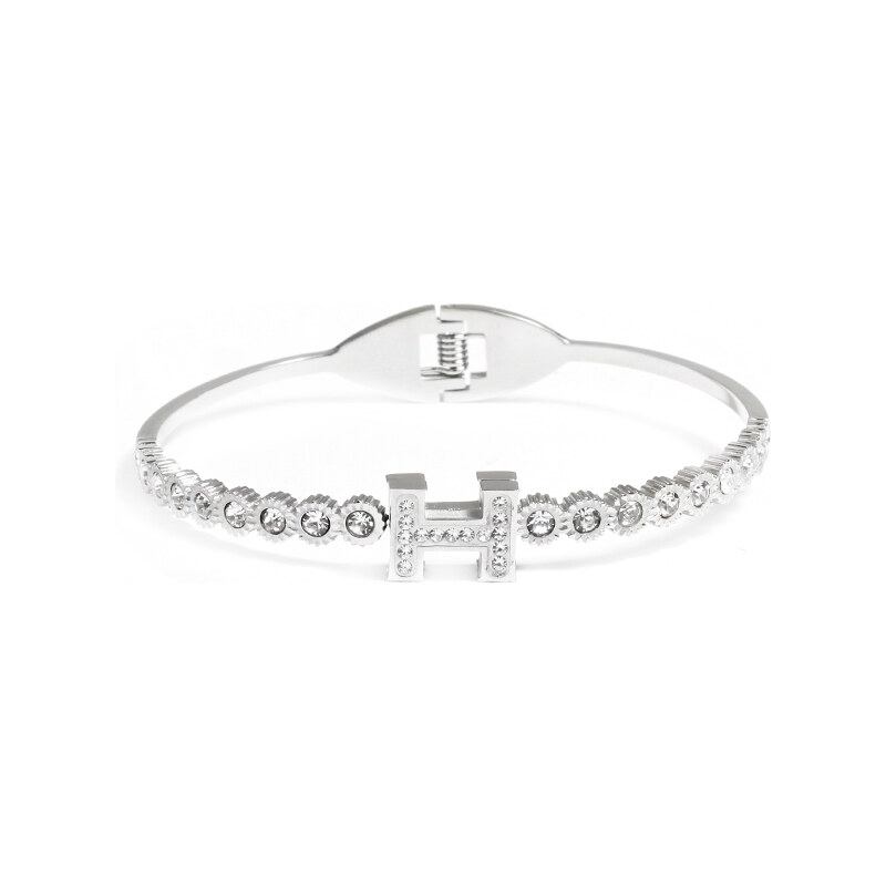 BM Jewellery Luxusné pevný náramok z chirurgickej ocele S1050140 19421402