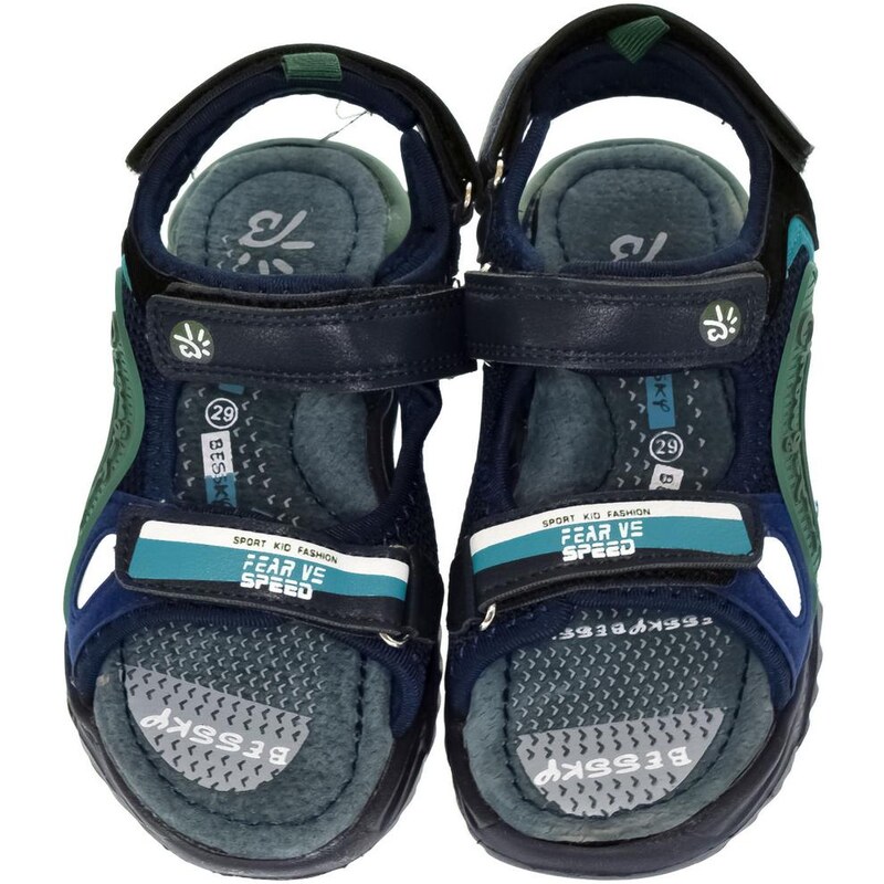Detské modré sandále BESSKY CODY