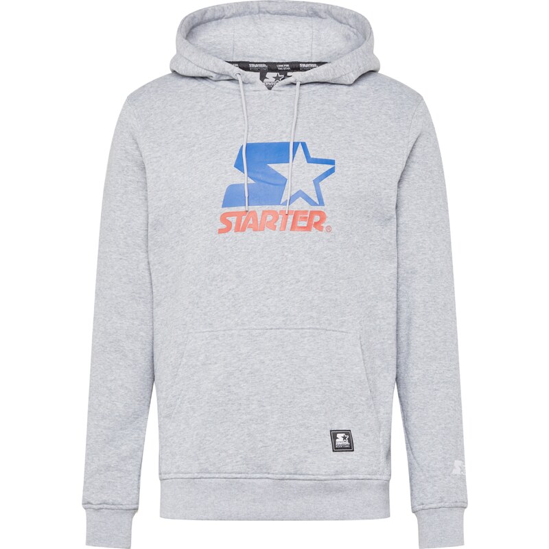Starter Black Label Mikina modrá / sivá melírovaná / červená 63140609