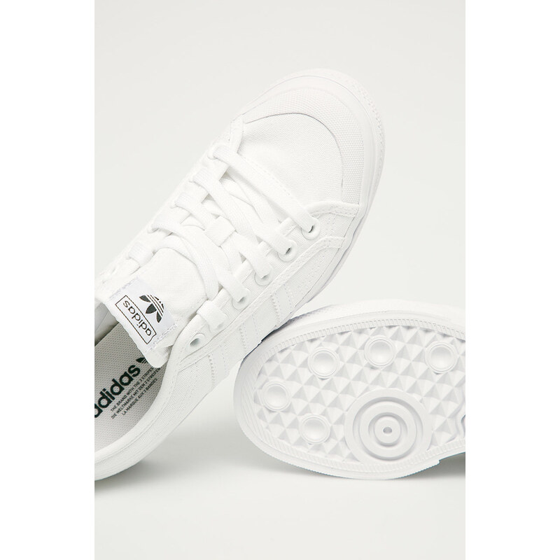 Tenisky adidas Originals Nizza Platform dámske, biela farba, FV5322