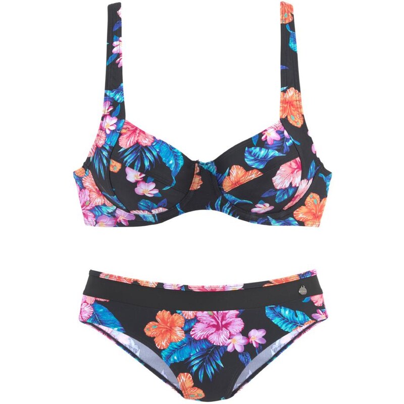 LASCANA Bikiny modrá / oranžová / ružová / čierna 54222988