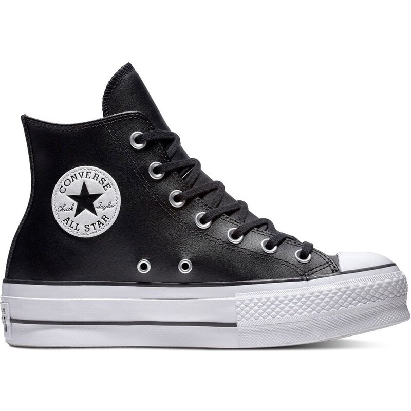 Converse Chuck Taylor All Star Platform Leather High-Top - Dámske - 66356026