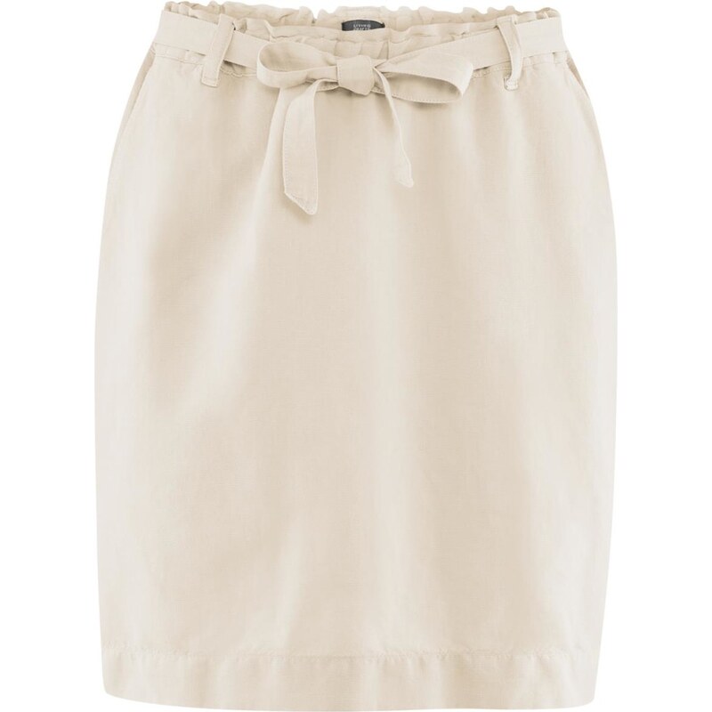 Glara Dámska lanová sukňa s biobavlnou 32846038