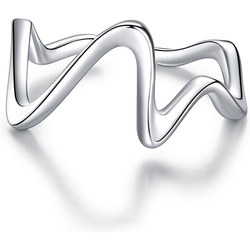 Emporial Royal Fashion nastaviteľný prsteň Jednoduché vlnky 41542646