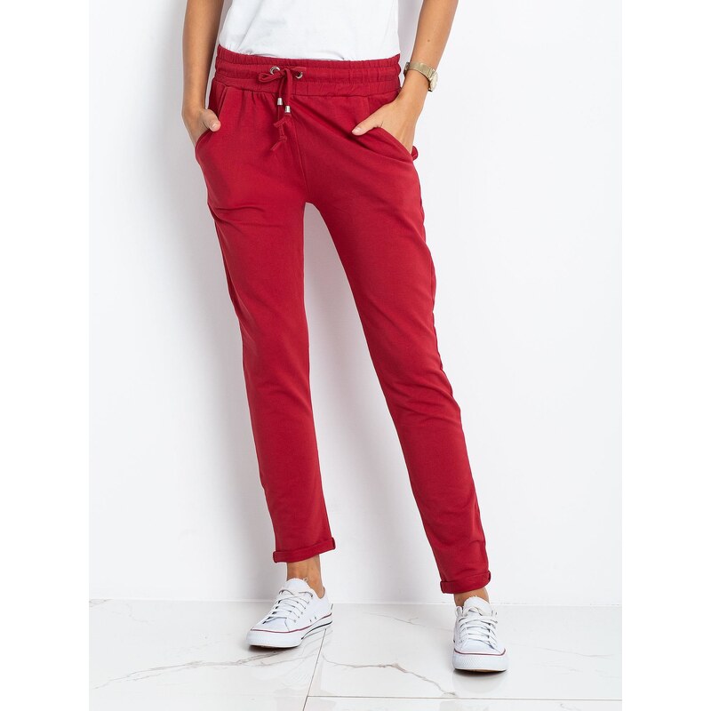 BASIC Feel Good Sweatpants-RV-DR-3698.09X-burgundy 64682010