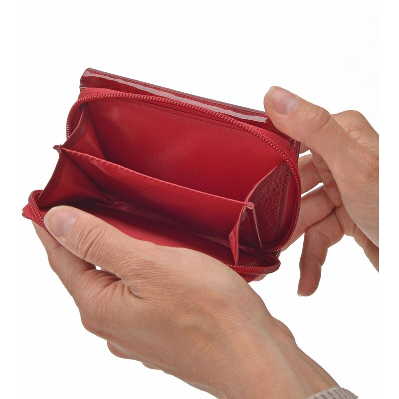 Dámska kožená peňaženka Carmelo červená 2105 P CV