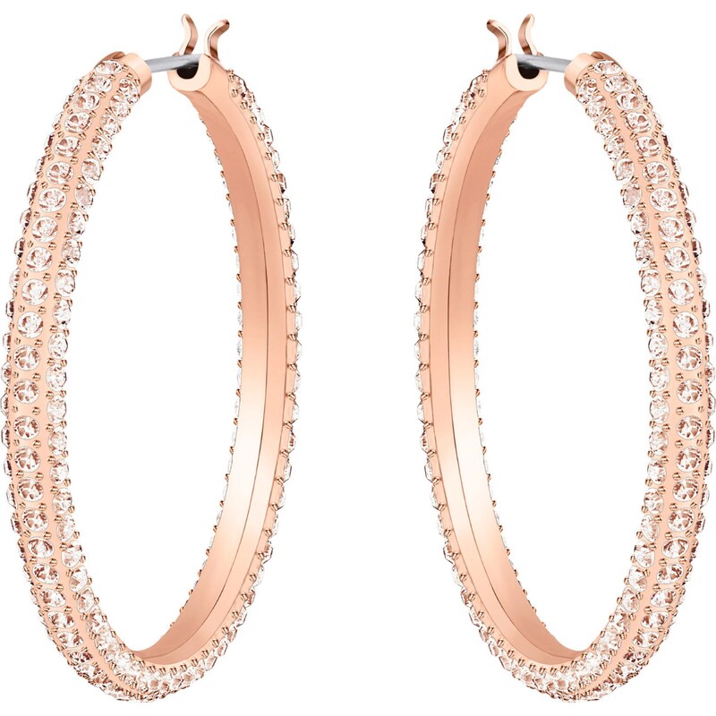 Swarovski Náušnice Dextera ružové zlato / priehľadná 19641162