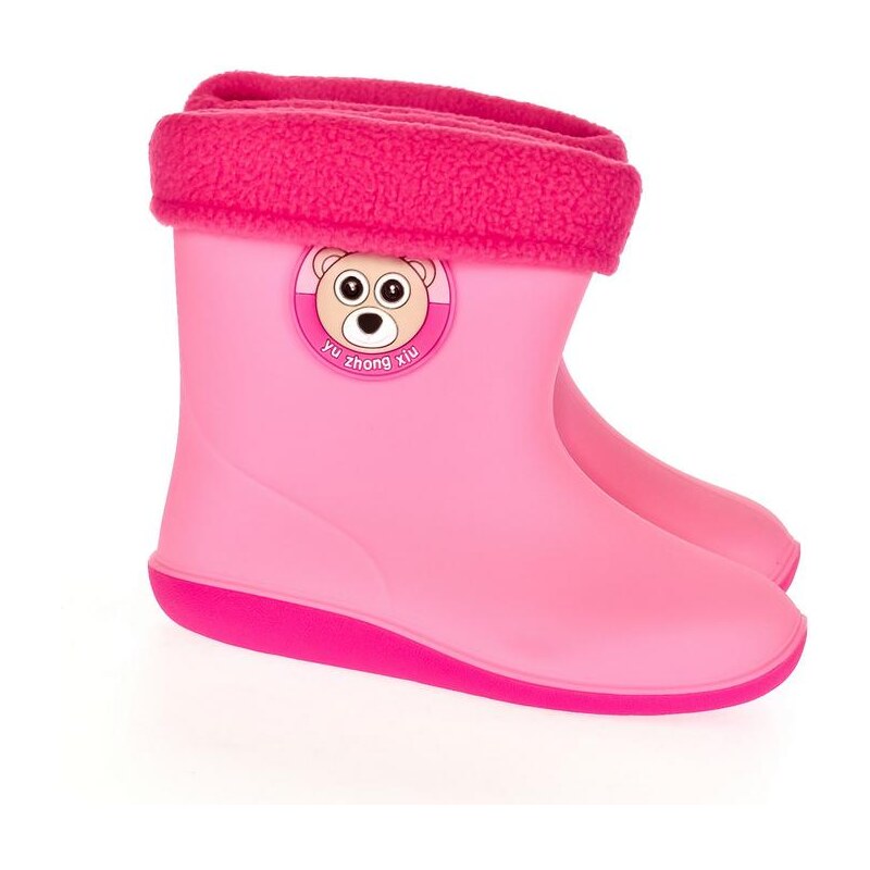 LIN Detské ružové gumáky BEAR 18945360