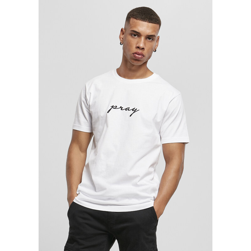 Mister Tee Pray EMB Tee White 59905881