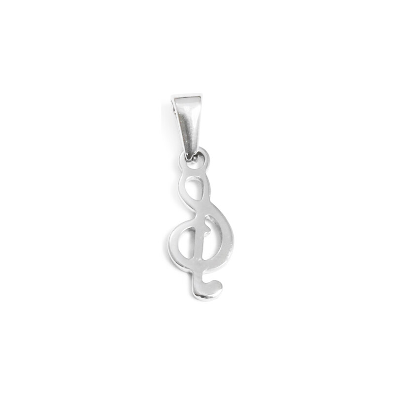 BM Jewellery Prívesok husľový kľúč 2 cm z chirurgickej ocele S10987015 19421438