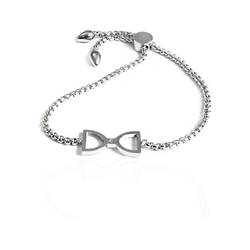 BM Jewellery Dámsky sťahovací náramok mašle z chirurgickej ocele 19421426