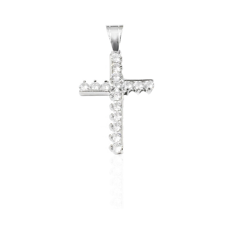 BM Jewellery Prívesok Krížik 3,4 cm z chirurgickej ocele S11013095 19421464