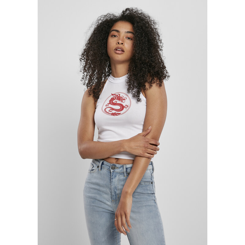 Mister Tee Womens turtleneck with a short top in white 58232976