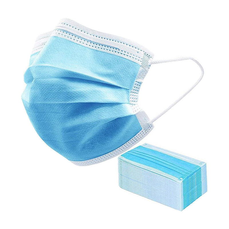 Rúško jednorazové 3 vrstvové modré 100ks modrá 19056186