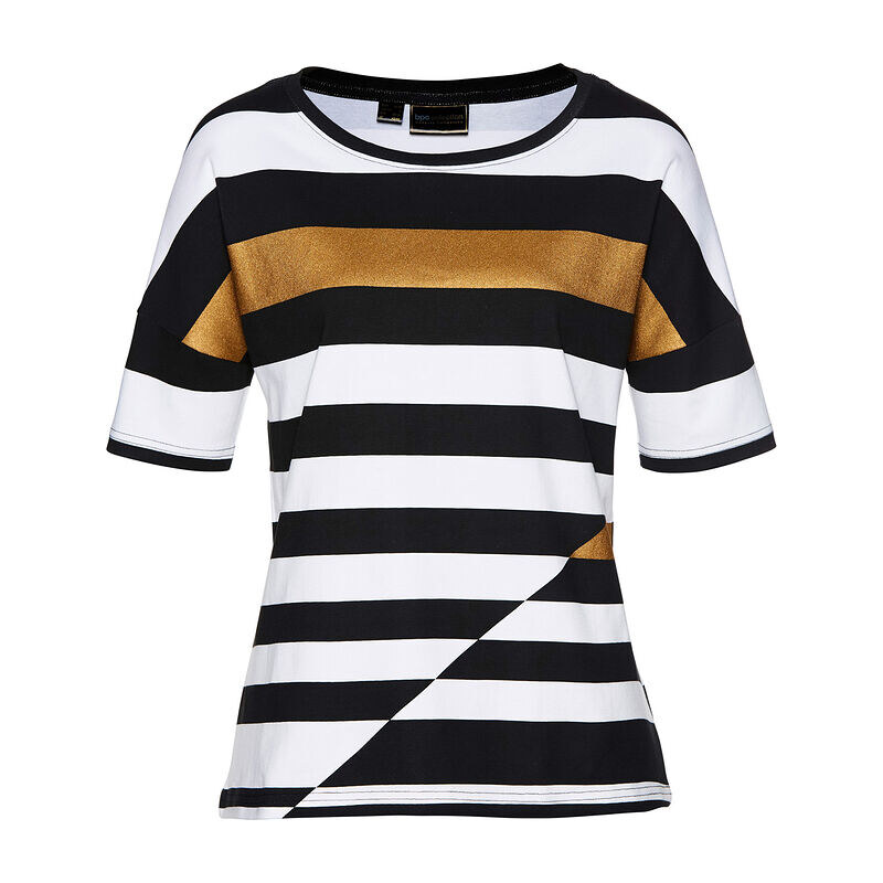 bonprix Oversize-tričko s potlačou, krátky rukáv, farba čierna