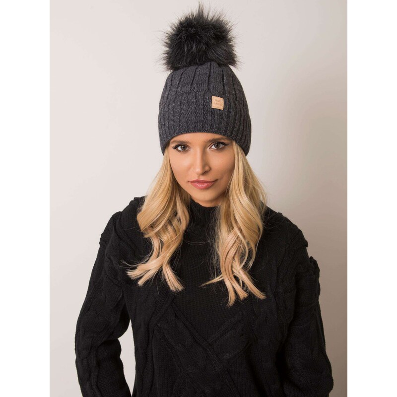 RUE PARIS Cap-JK-CZ-8.71-dark gray 64681990