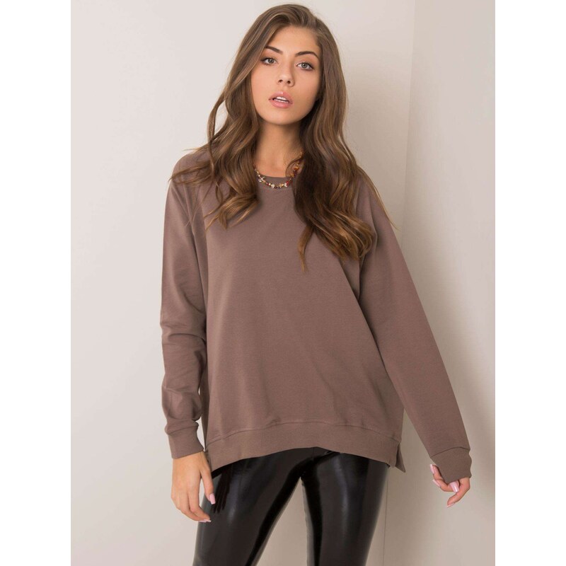 RUE PARIS Sweatshirt-RV-BL-5850.11X-brown 66802914