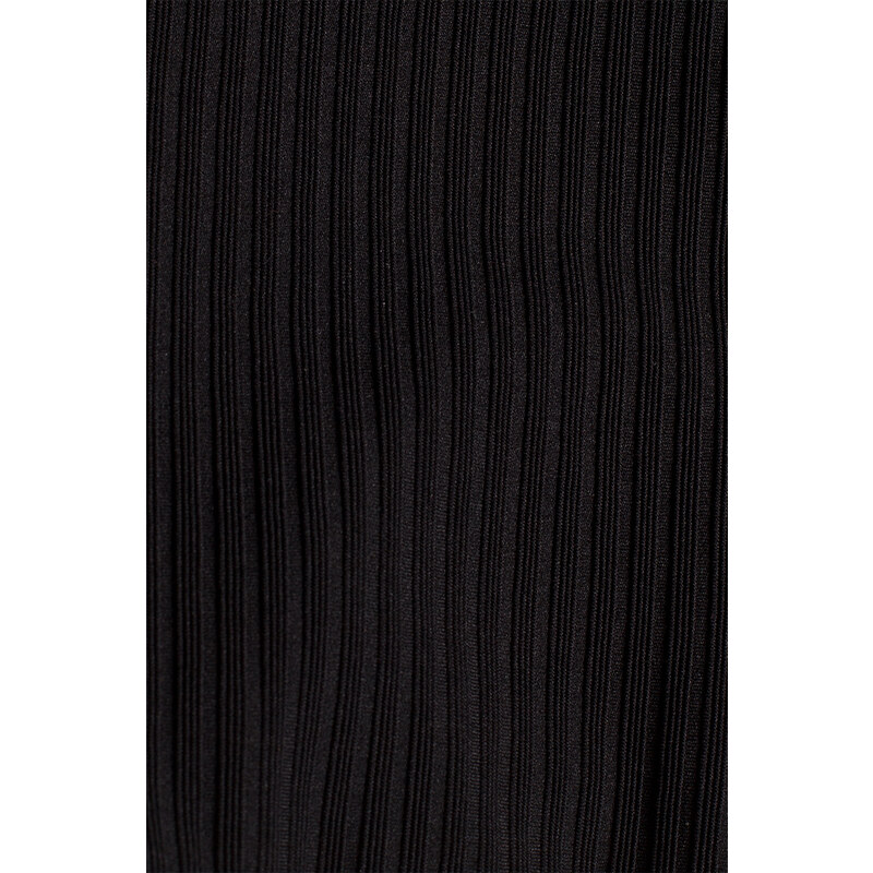 MOE Čierne midi šaty M523