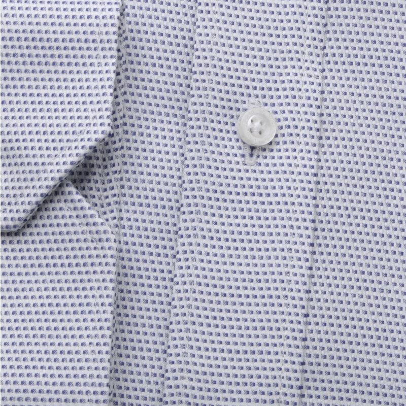 Willsoor Pánska košeľa Slim Fit s jemným modrým vzorom 12103