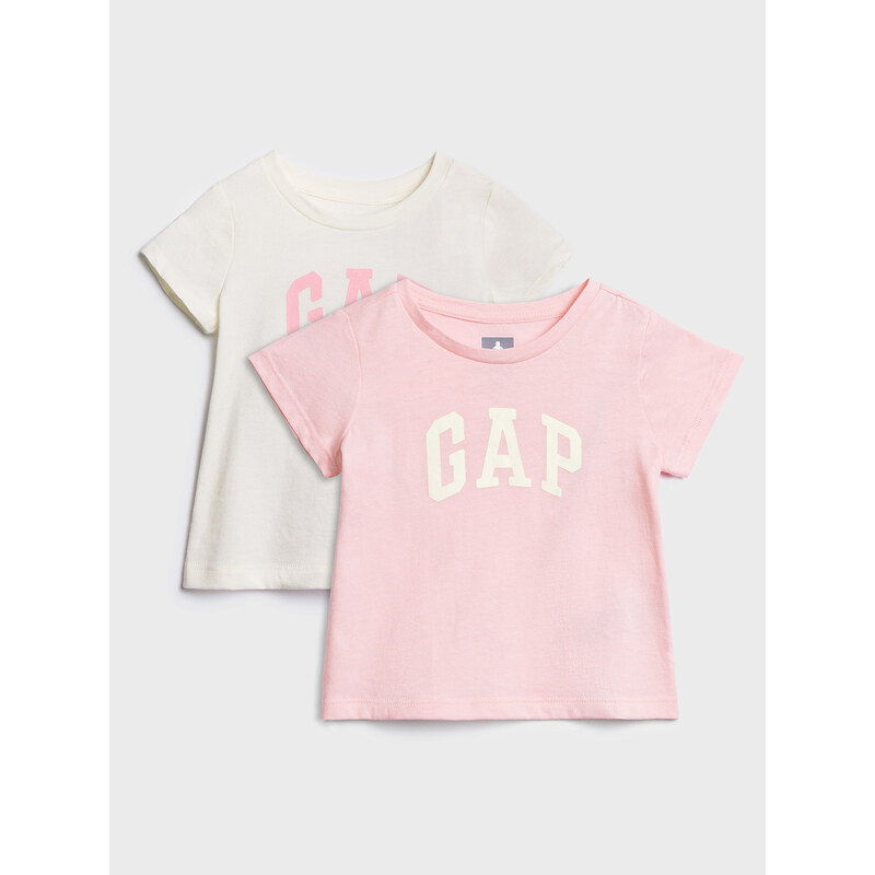 Dvojbalenie tričiek GAP s logom - pre dievčatá 67635809