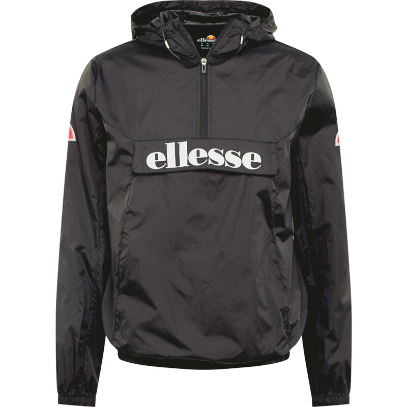 ELLESSE Prechodná bunda Acera svetlosivá / červená / čierna 19697364