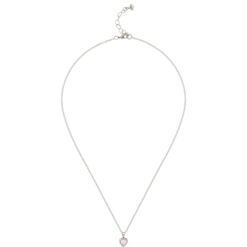 Ted Baker Retiazka HANNELA: CRYSTAL HEART PENDANT strieborná 15591088