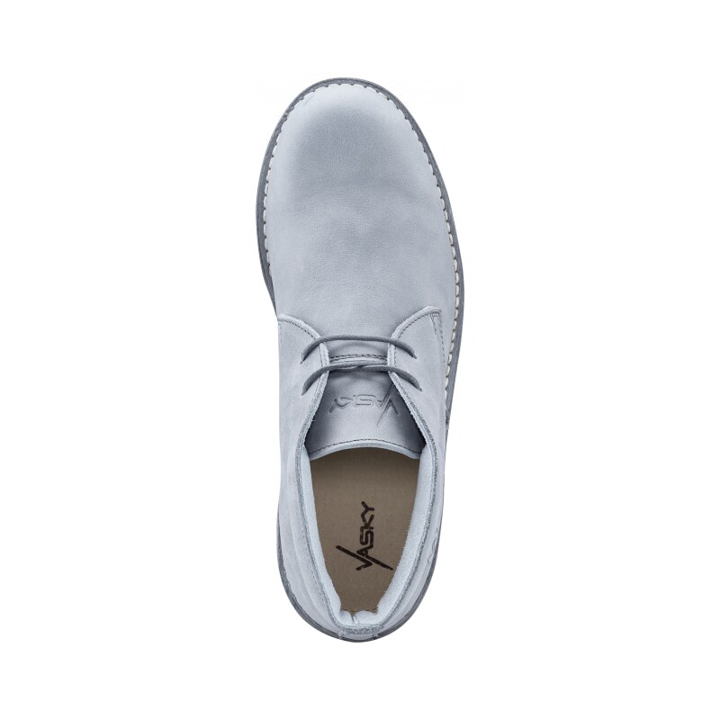 Vasky Derby Grey - Pánske kožené poltopánky sivé, ručná výroba jesenné / zimné topánky