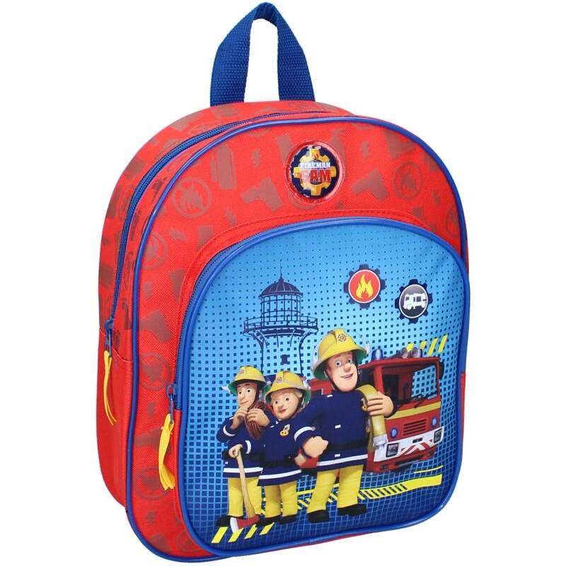 Vadobag Detský batoh s predným vreckom Požiarnik Sam - 7L