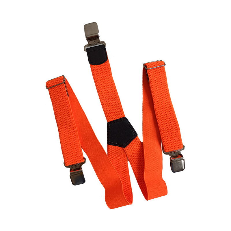 O&T Natur traky na nohavice clip, oranžové
