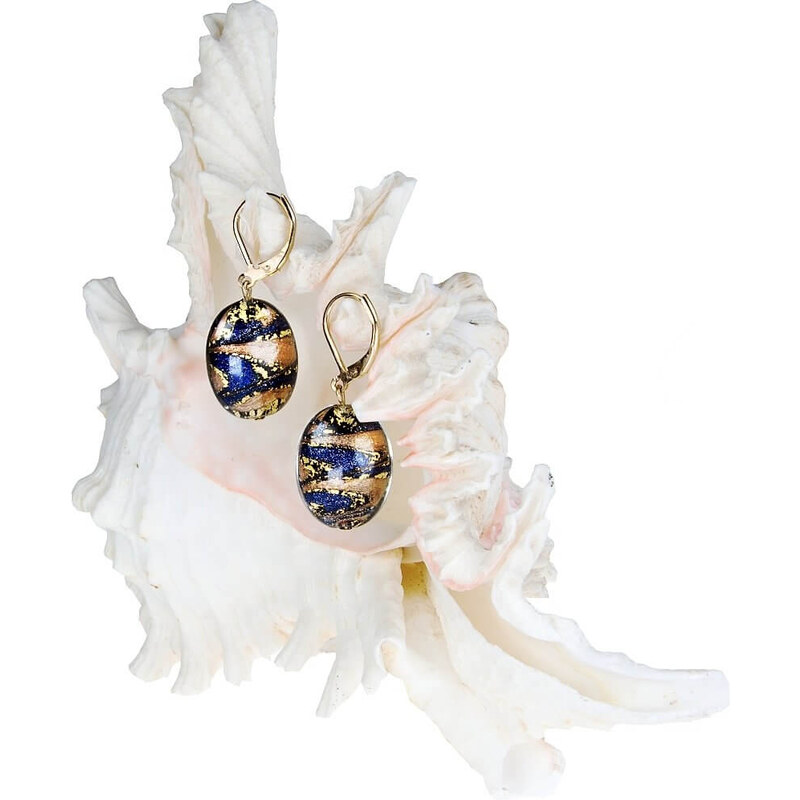 Lampglas Úžasné náušnice Egyptian Queen z perál Lampglas s 24 66583341