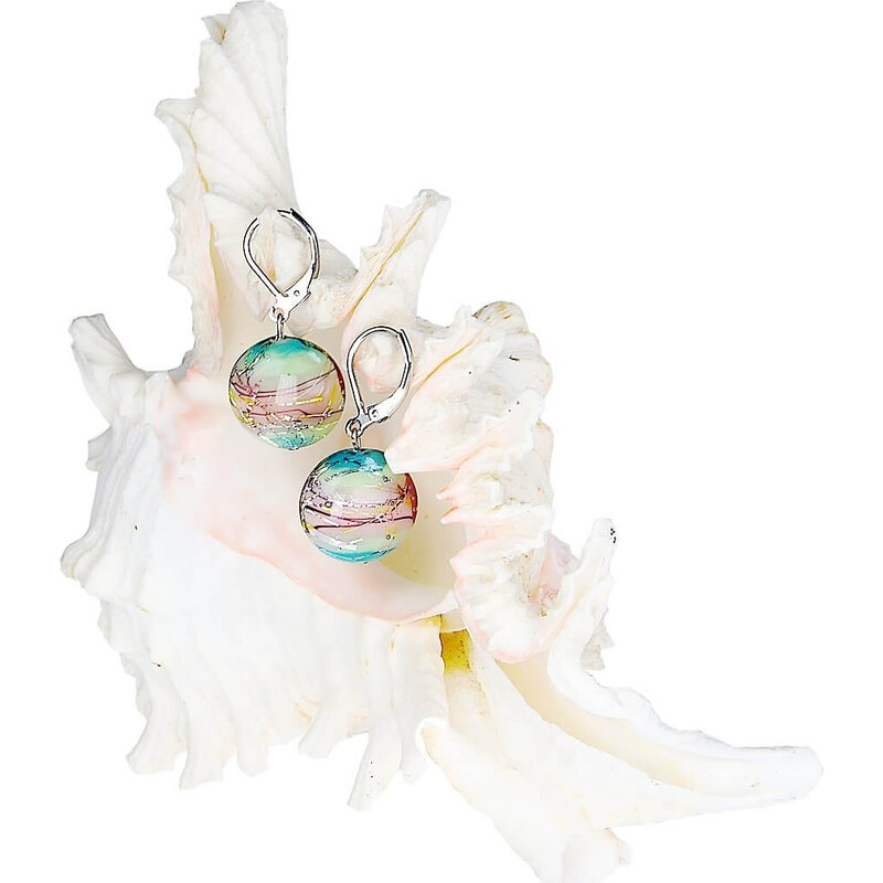 Lampglas Nežné náušnice Sweet Childhood z perál Lampglas s rýdzim 66588846