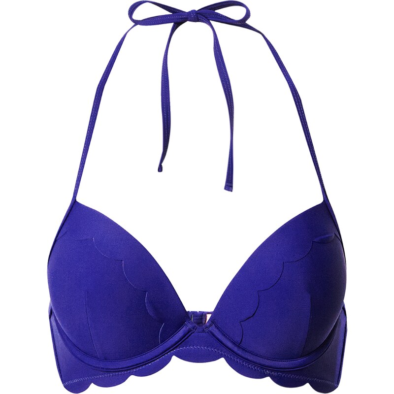 Hunkemöller Bikinový top Scallop indigo 54224106