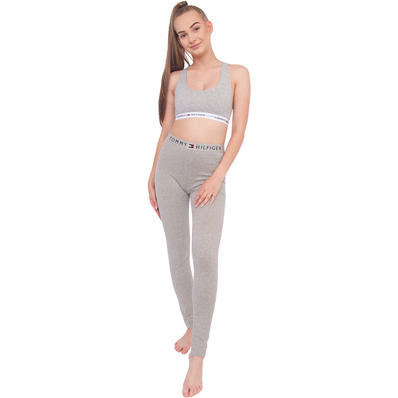 Dámske legíny Tommy Hilfiger sivé (UW0UW01646 004) 58229148