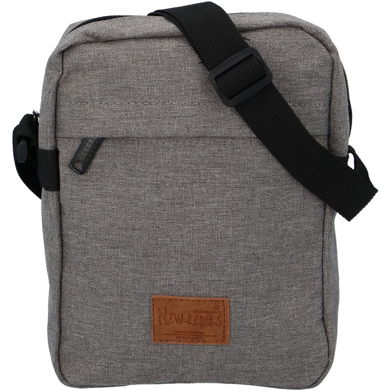 Unisex látková crossbody taška sivá - New Rebels Rebelas šedá 50072539