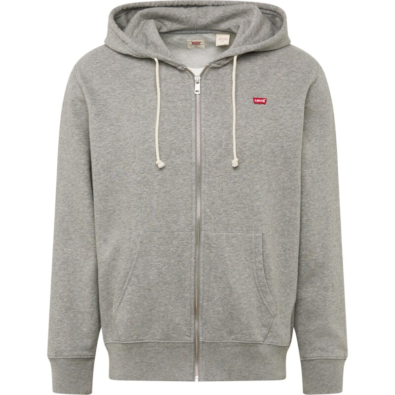 LEVIS Tepláková bunda Zip Up Hoodie sivá 66330018