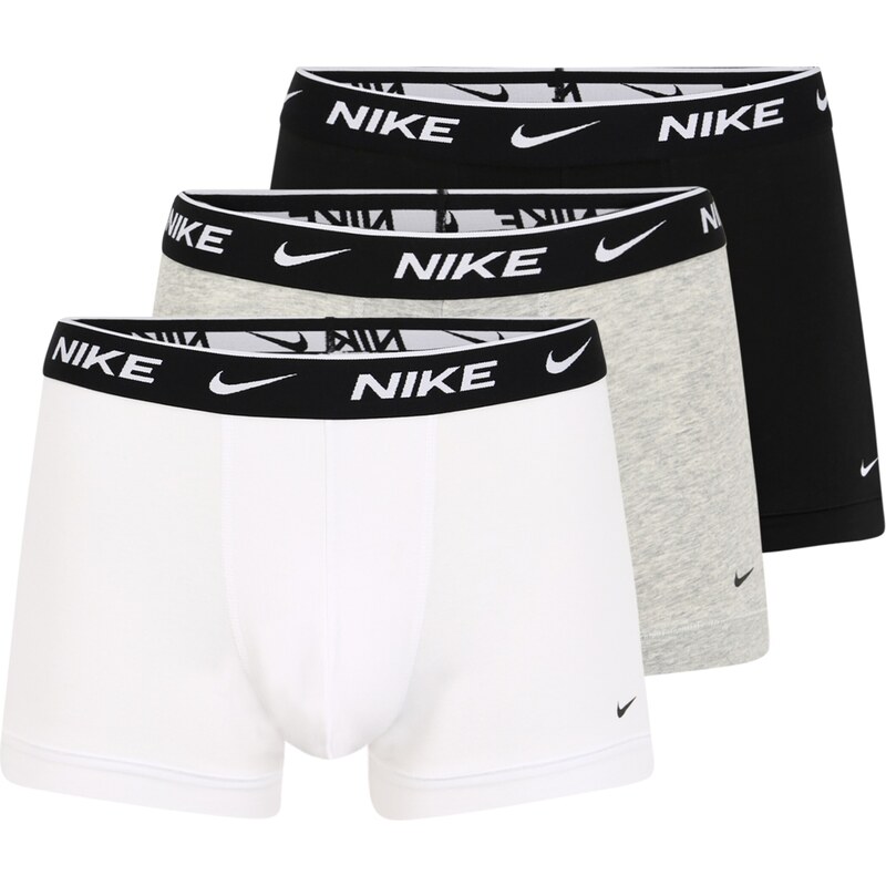 NIKE Underwear Boxerky sivá melírovaná / čierna / biela 56866572