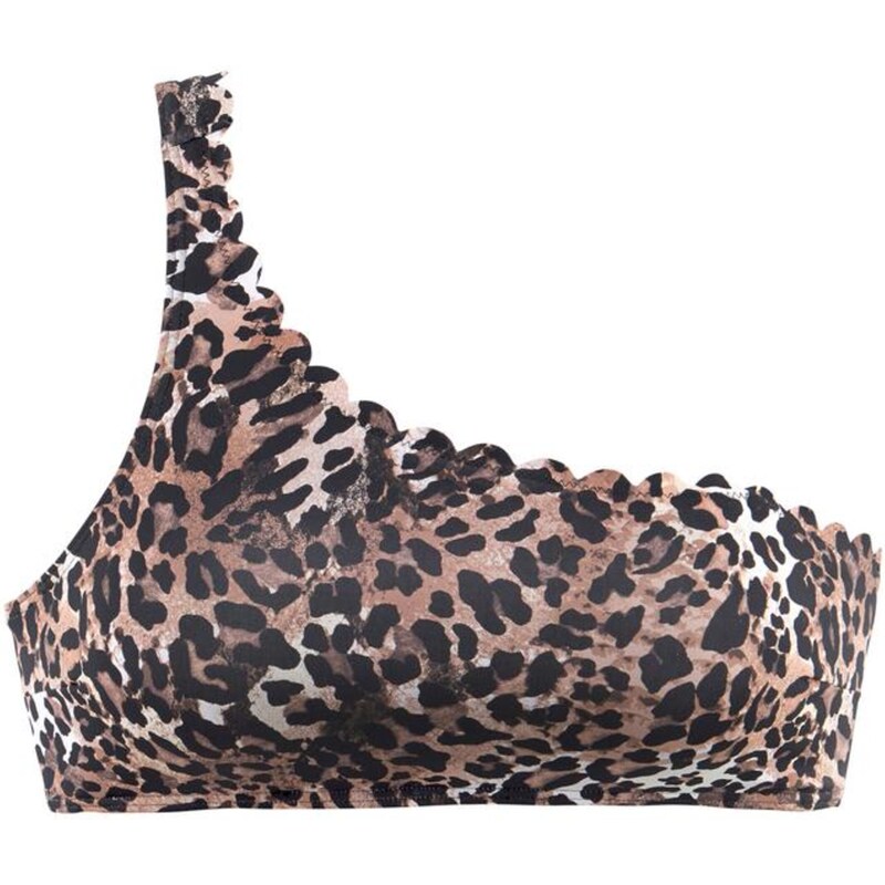 LASCANA Bikinový top Lexa hnedá / čierna 54223353