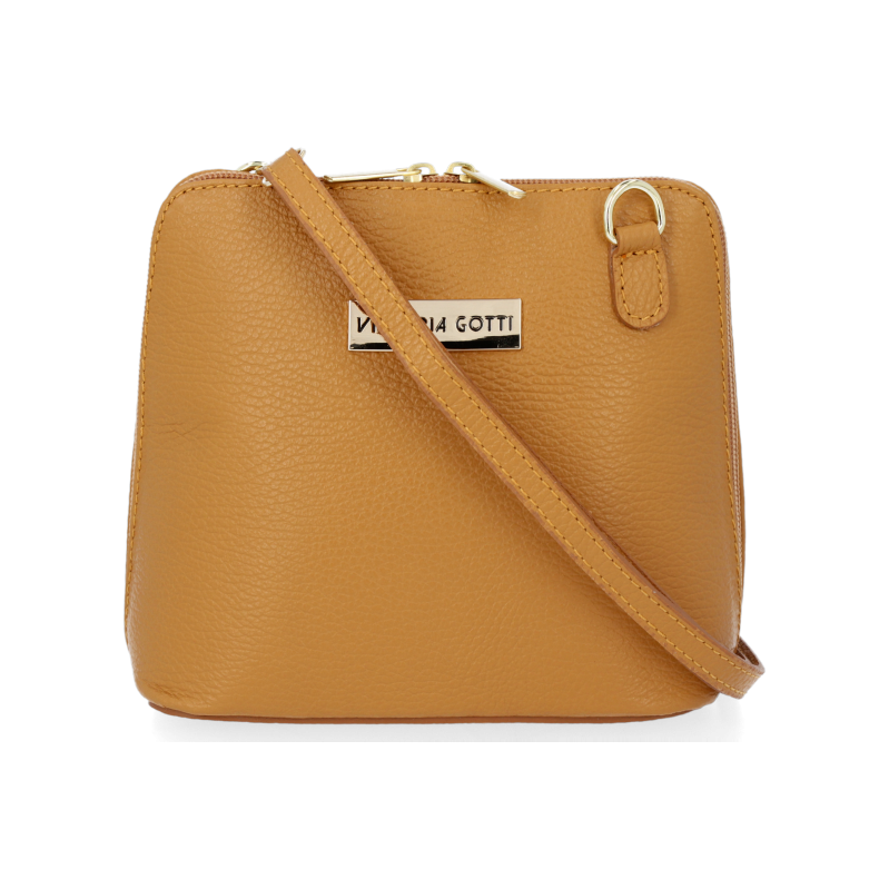 Kožené kabelka listonoška Vittoria Gotti ryšavá V2373 61320670