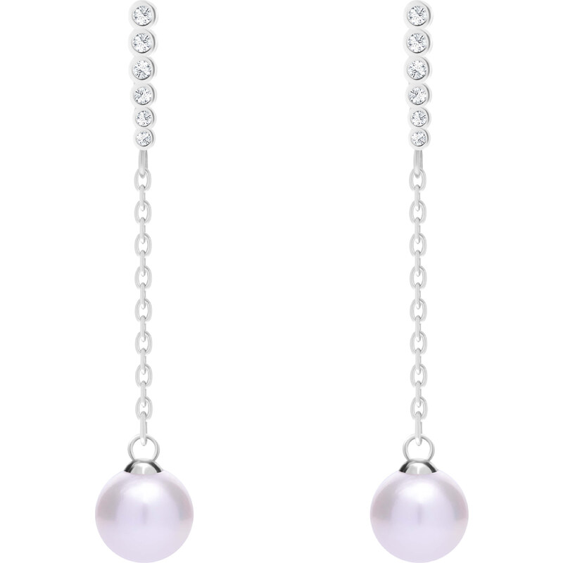 Preciosa Nežné strieborné náušnice s pravou perlou Samoa 5309 00 66580241