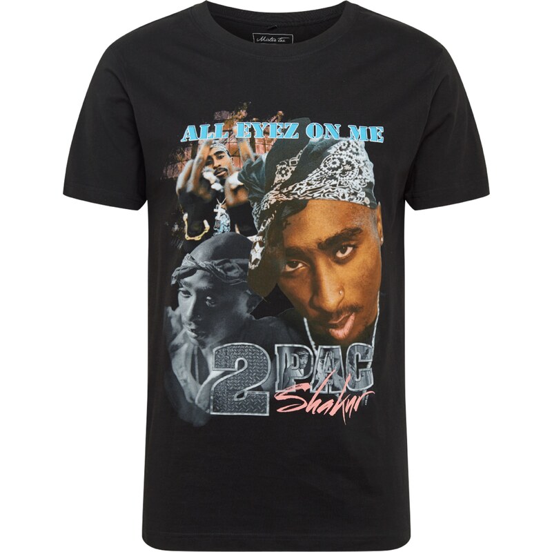 Mister Tee Tričko Tupac tyrkysová / hnedá / sivá / zmiešané farby / 63140360