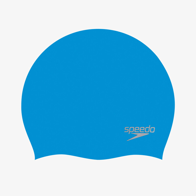 Speedo MOULDED SILC CAP AU BLUE/SILVER ONESZ 62570995
