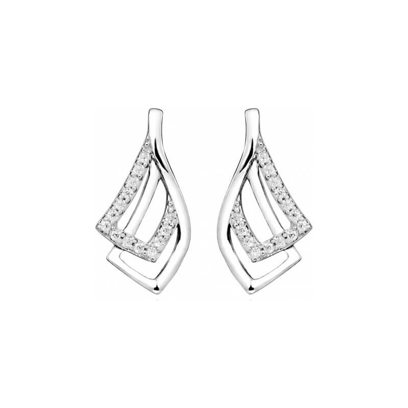 Silver Cat Elegantné náušnice so zirkónmi SC372 66584196