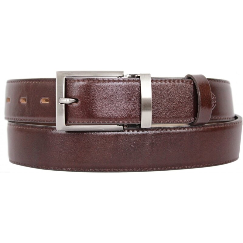 Penny Belts Pánsky kožený opasok 235-020-1 tmavo hnedý 37824585