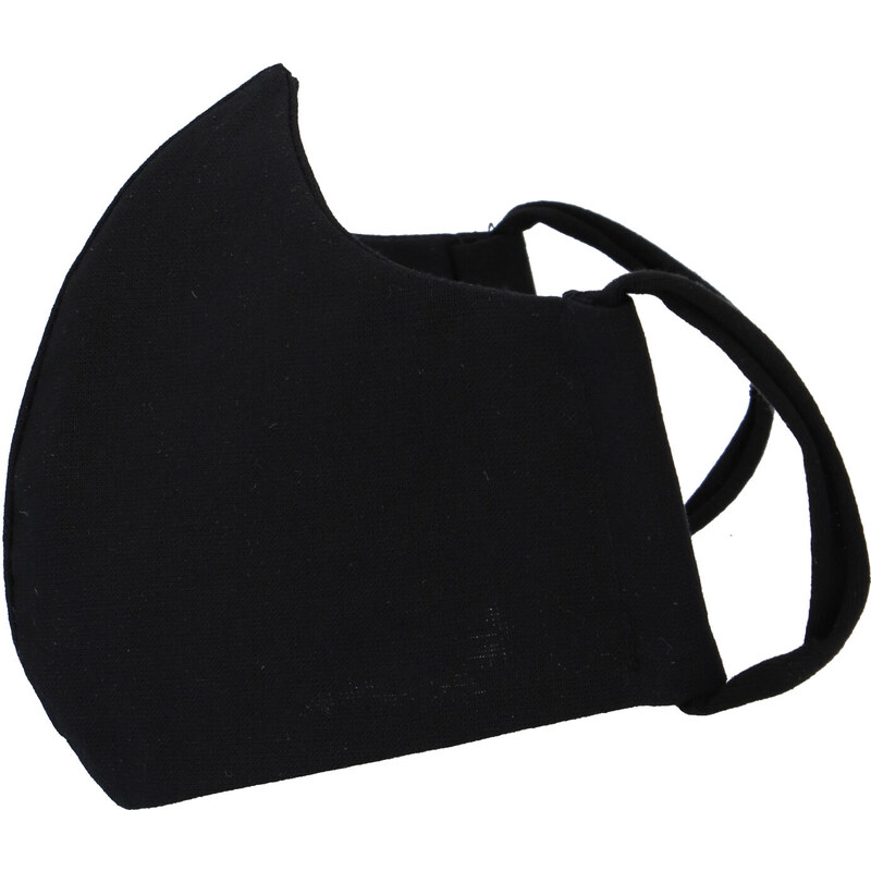 Obojstranné bavlnené rúško s aktívnym striebrom čierne - B&C AG L 19529025