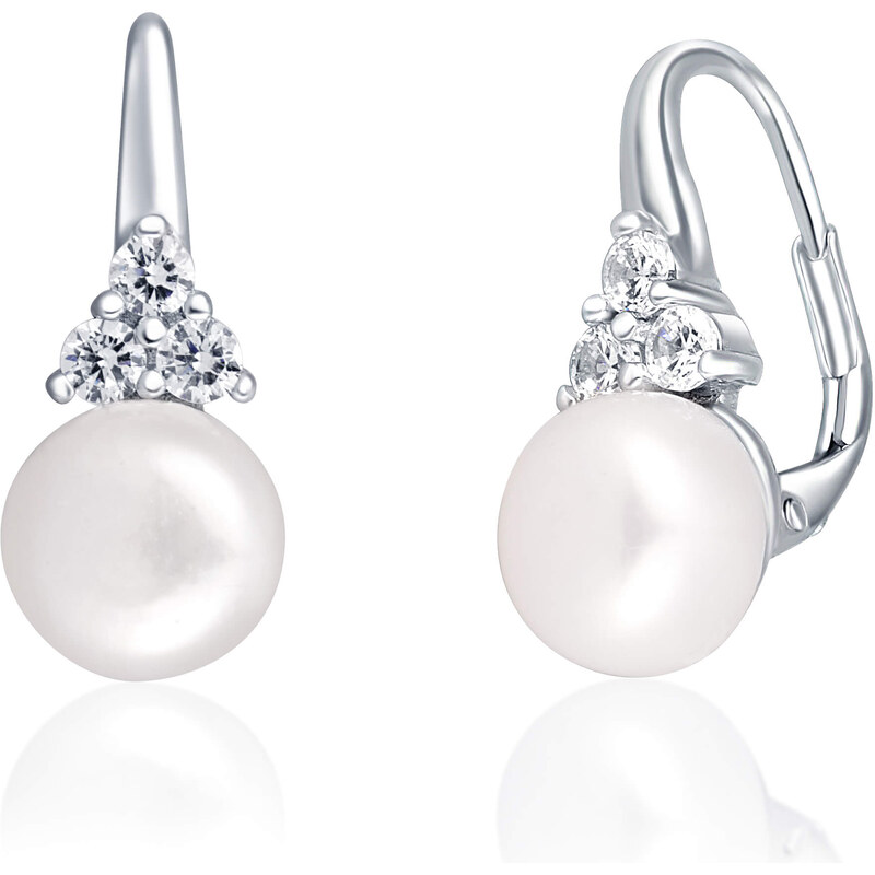 JwL Luxury Pearls Luxusné strieborné náušnice s pravou perlou a 66591966