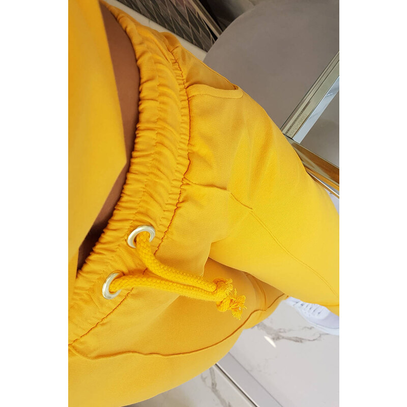 MladaModa Športová tepláková súprava model 9090 horčicová 19567972