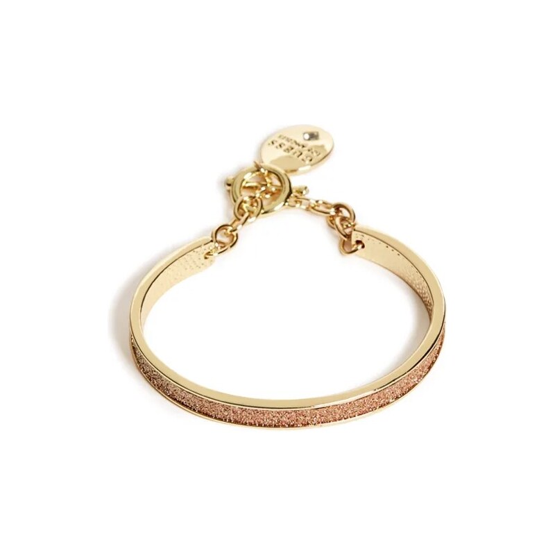 Outlet - GUESS náramok Gold-Tone Glitter Paper Charm Bangle, 1333300